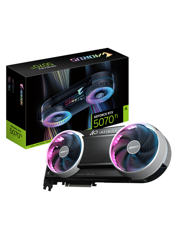 GIGABYTE AORUS GeForce RTX 5070 Ti INFINITY 16G NVIDIA GeForce RTX 5070 Ti 16 GB