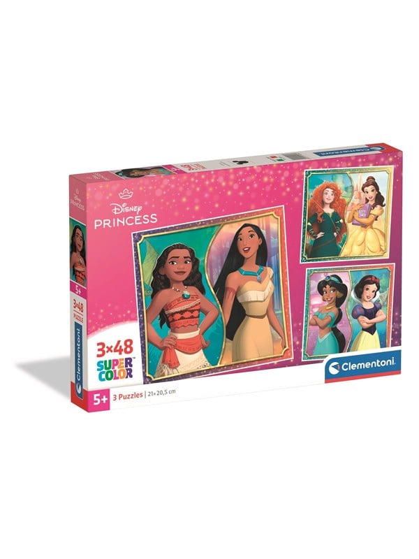 Clementoni Puzzle Square - Disney Princess 3x48 pieces Floor
