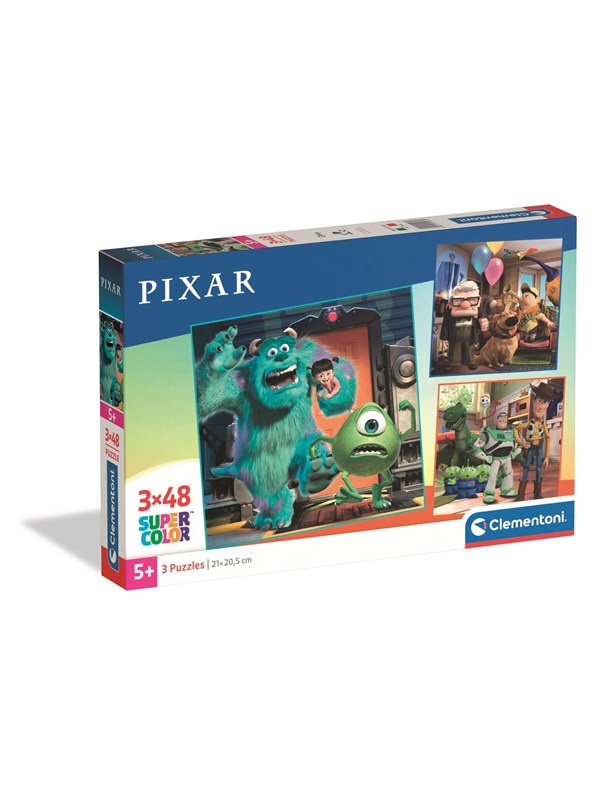 Clementoni Puzzle Square - Disney Pixar 3x48 pieces Floor