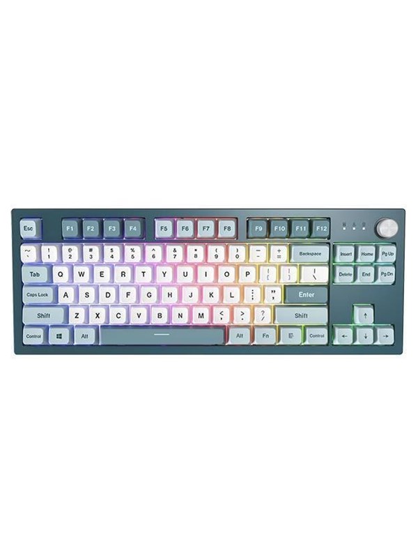 Montech MKey TKL Freedom - Tastatur - Gateron G Pro 2.0 Brown - Blå/Hvid