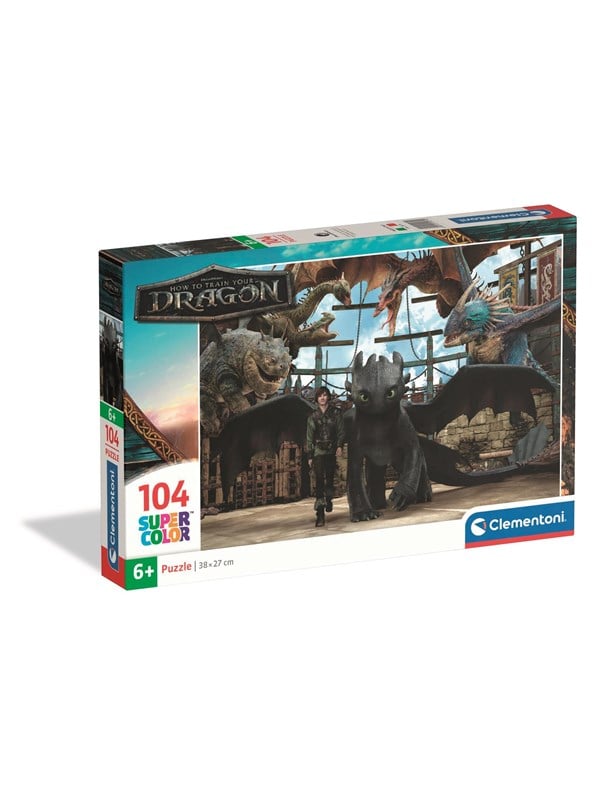 Clementoni How To Train Your Dragon 2025 puzzle 104 pieces Floor