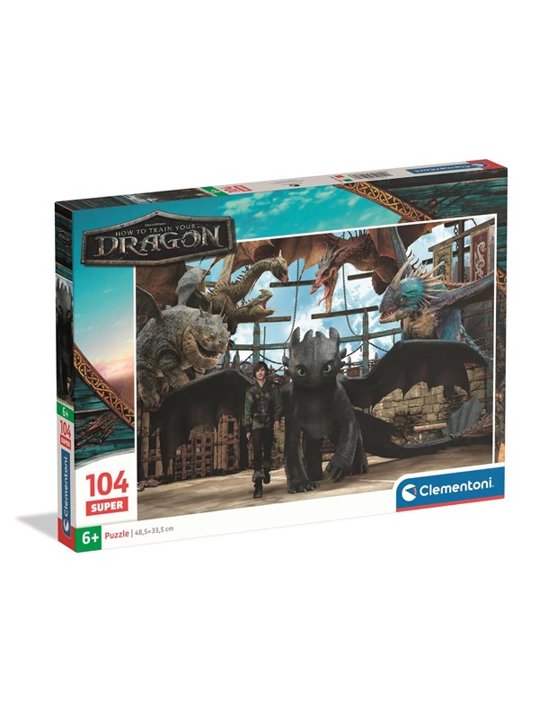 Clementoni Puzzle Super How To Train Your Dragon 104 pieces Floor