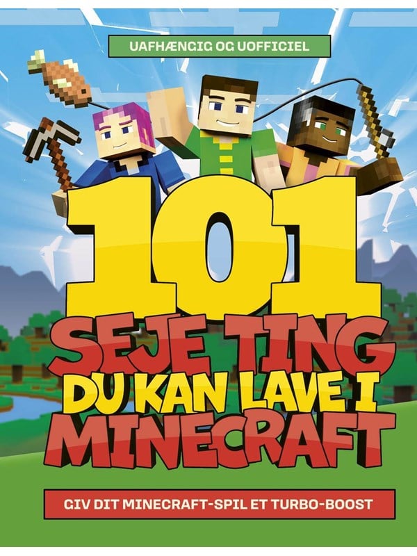 101 seje ting du kan lave i Minecraft - Børnebog - Hardcover