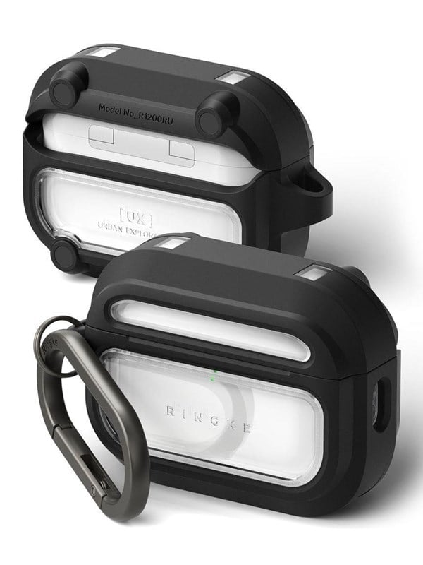Ringke UX Magnetic Case for AirPods Pro 3 - Black and Clear
