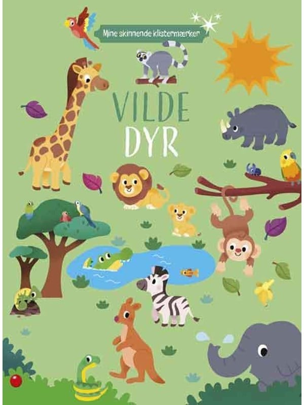 Mine skinnende klistermærker: Vilde dyr - Hobby - Hæftet