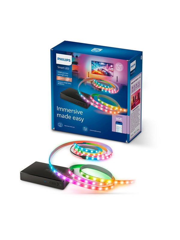 Philips Smart Lighting Sync box 2.1 med TV lightstrip 55"-65"