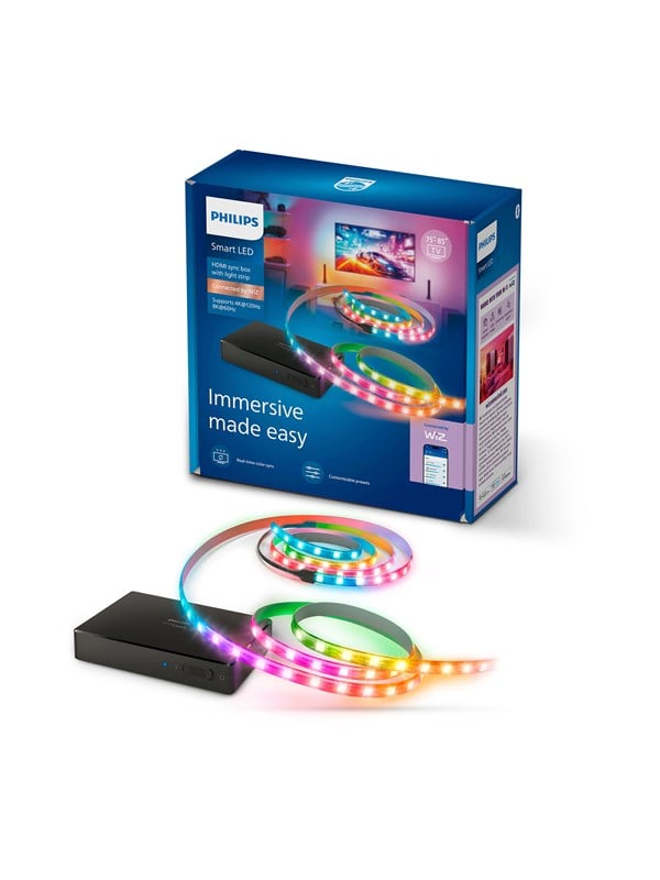 Philips Smart Lighting Sync box 2.1 med TV lightstrip 75"-85"