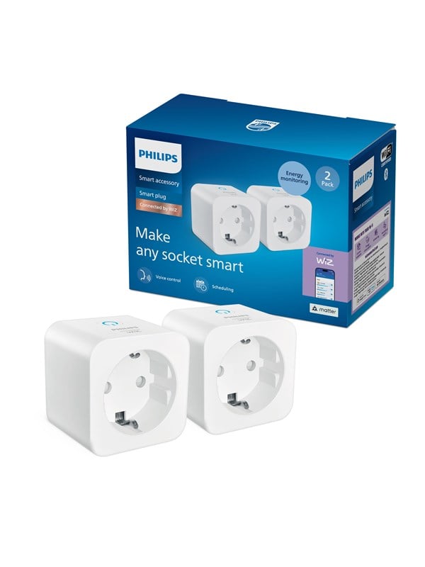 Philips Smart Lighting Smart plug med energimåler 2-pak