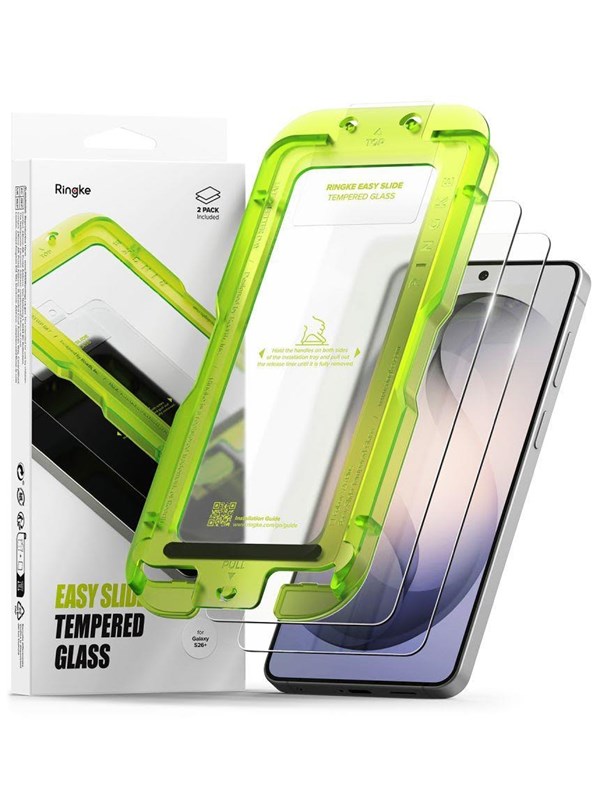 Ringke Easy Slide 2-Pack Tempered Glass for Samsung Galaxy S26+