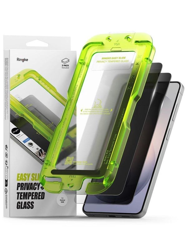 Ringke Easy Slide Tempered Glass Privatizing 2-Pack for Samsung Galaxy S26