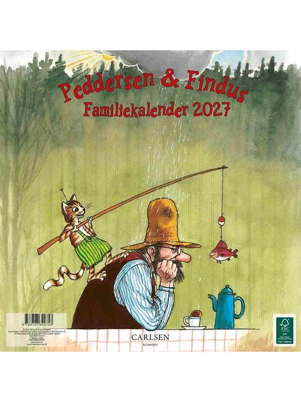 Peddersen & Findus - familiekalender 2027 - Årbog - Hæftet