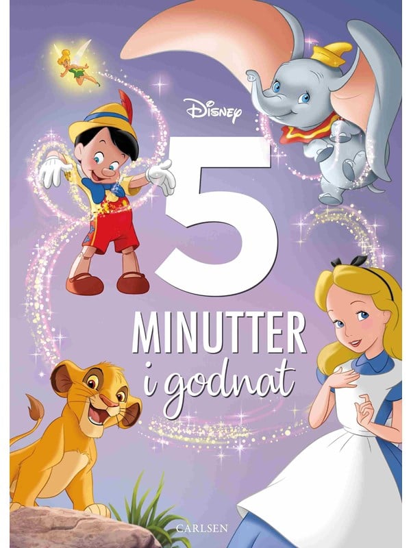 Fem minutter i godnat - Disney - Børnebog - Hardcover