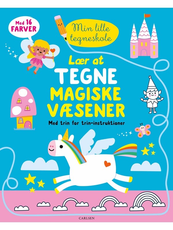 Lær at tegne magiske væsener - med trin for trin-i - Hobby - Hæftet