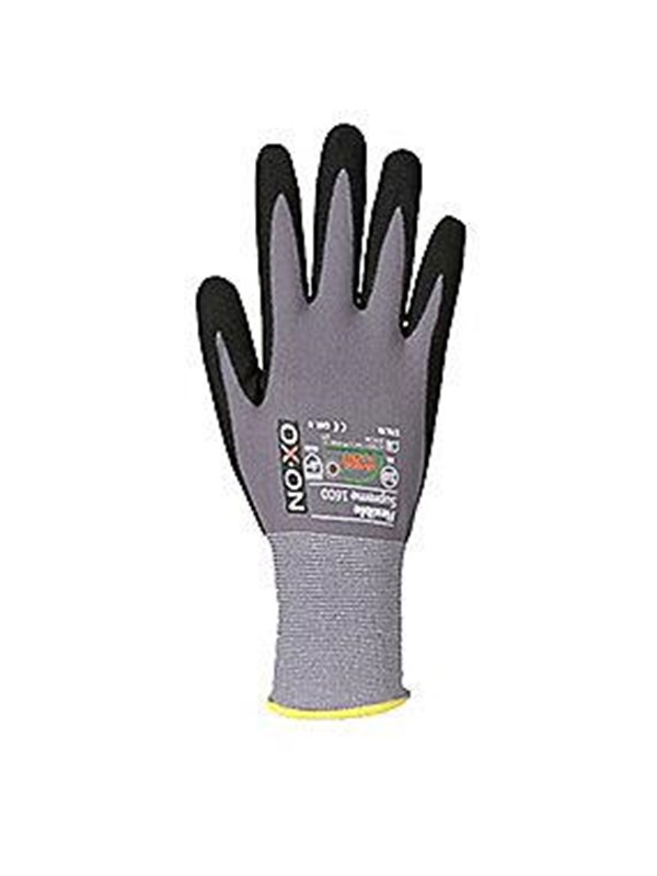 OX-ON allround handske flexible supreme 1600, meget slidstærk, OekoTex-certificeret. Str. 8