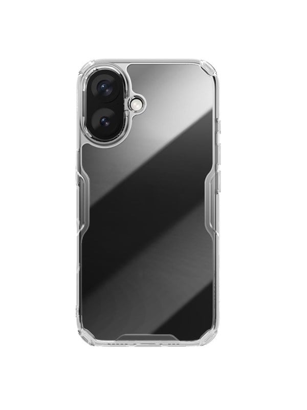 Nillkin Nature Pro Case for iPhone 16 - Clear and White