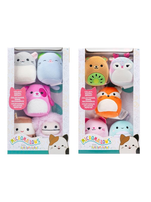 Squishmallows Micromallows 6 cm Plush 5 Pack Asst - 1 pcs