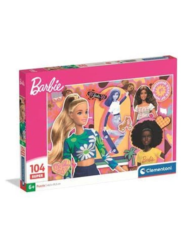 Clementoni - Barbie Puzzle 2 - 104 Brikker - Super Puslespil