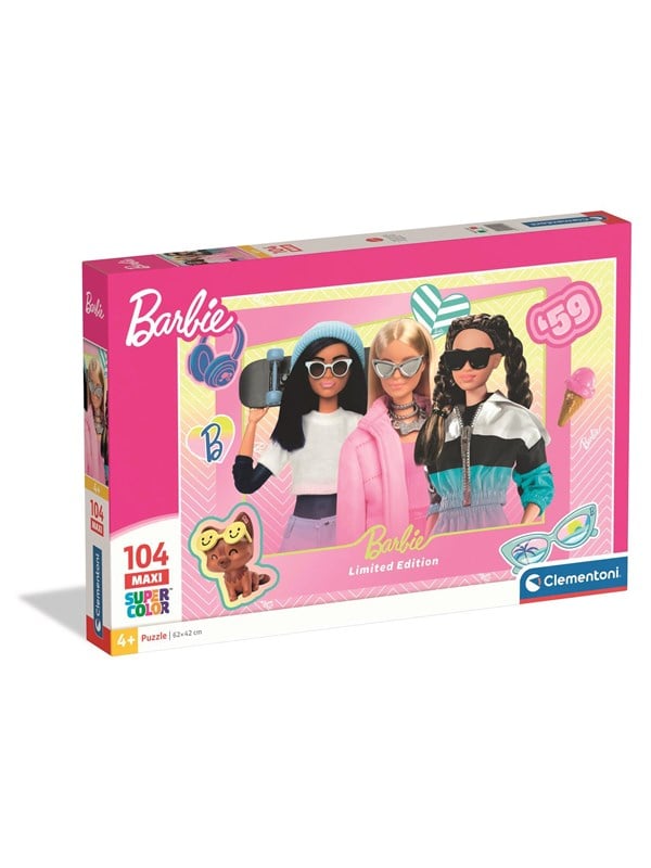 Clementoni - Barbie Puzzle - 104 Brikker - Maxi Puzlespil