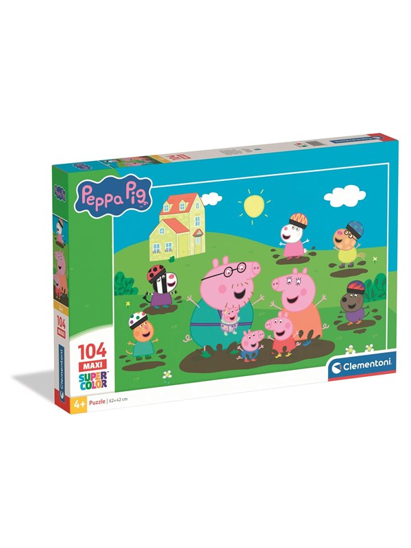 Clementoni - Peppa Pig Puzzle - 104 Brikker - Gurli Gris Puslespil