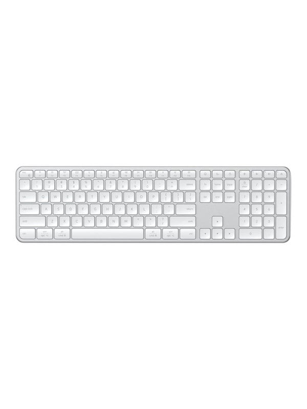 Satechi Slim EX3 - keyboard - multi-connection for efficient typing full size - QWERTY - Nordic - silver Input Device - Tastatur - Nordisk - Sølv billede