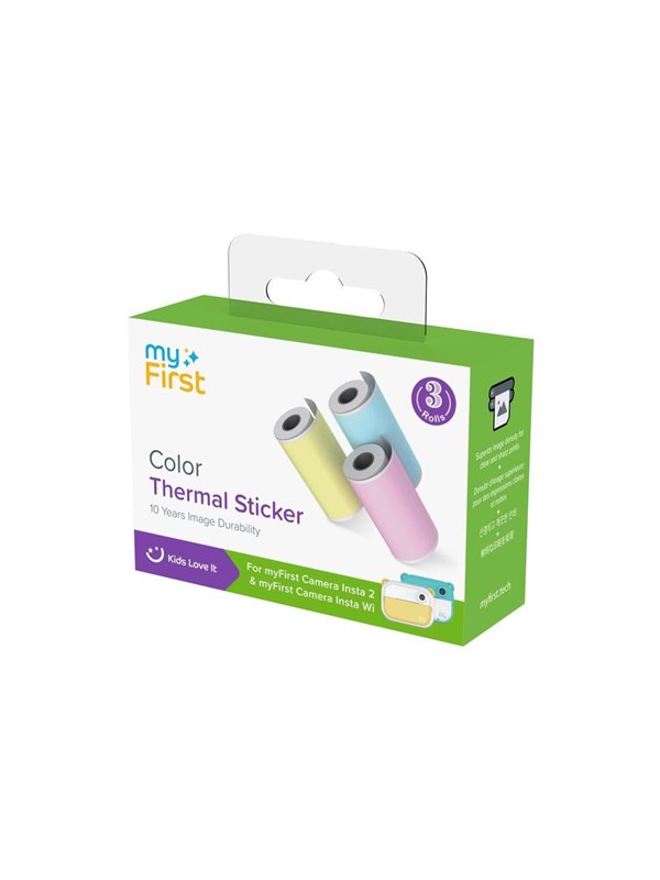 myFirst - thermal paper - smooth - 3 roll(s) - Roll (5.7 cm x 3 m) billede