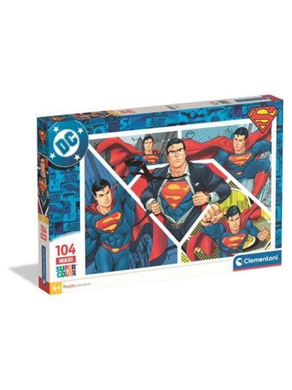 Clementoni - Superman Puzzle - 104 Brikker - Maxi Puslespil