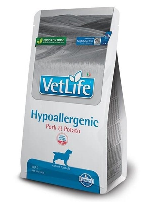 Hundefoder tør - Farmina Vet Life Hypoallergenic Pork & Potato, 2 kg