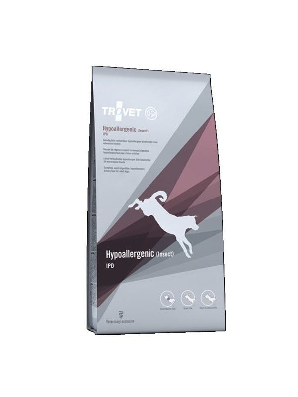 TROVET Hypoallergenic Insect IPD - tørfoder til hund - 3 kg
