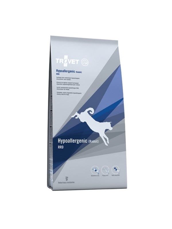 Hundefoder tørfoder TROVET Hypoallergenic RRD Rabbit 3 kg