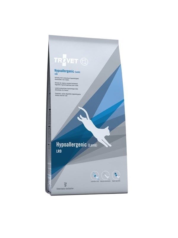 TROVET Hypoallergenic LRD - tørfoder til kat med lam, 2,5 kg