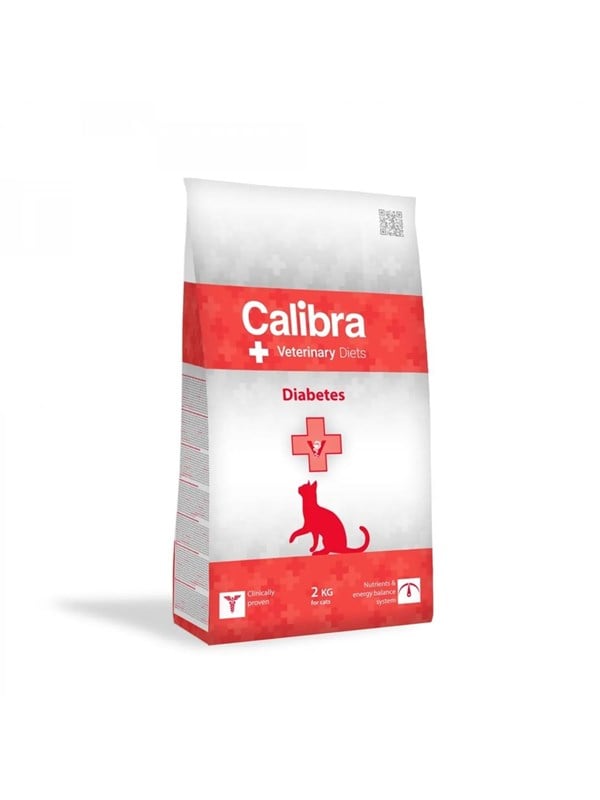 Diætetisk kattemad - Calibra Veterinary Diets Diabetes, tørfoder 2 kg
