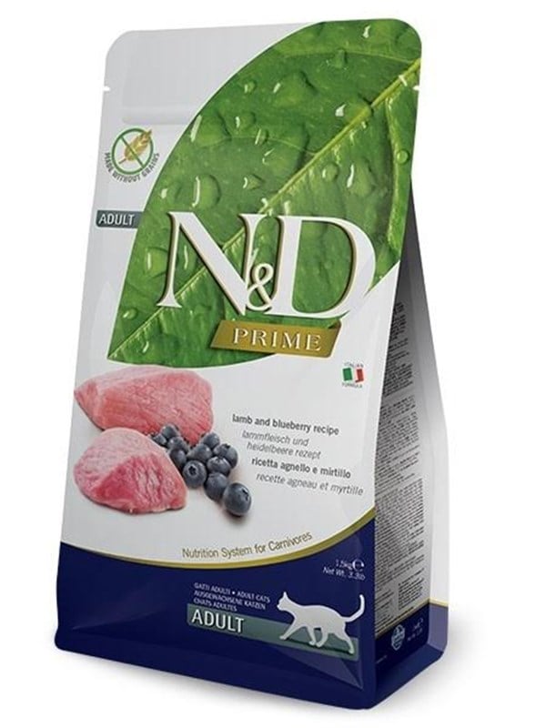 Farmina N&D Prime Lamb & Blueberry - dry cat food - 1.5kg