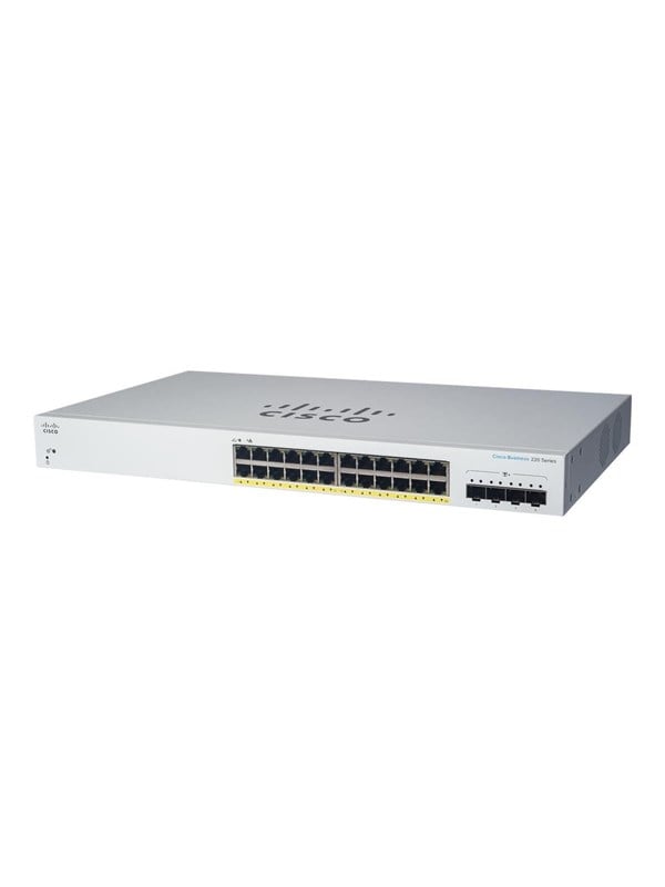 Cisco Business 220 Series CBS220-24P-4G - switch - 28 ports - smart - rack-mountable