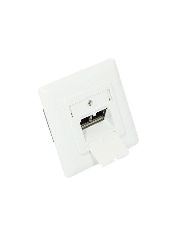 Netværksdåse Cat. 6A econ connect GC-N0020 - 2 x RJ45, signalhvid RAL9003