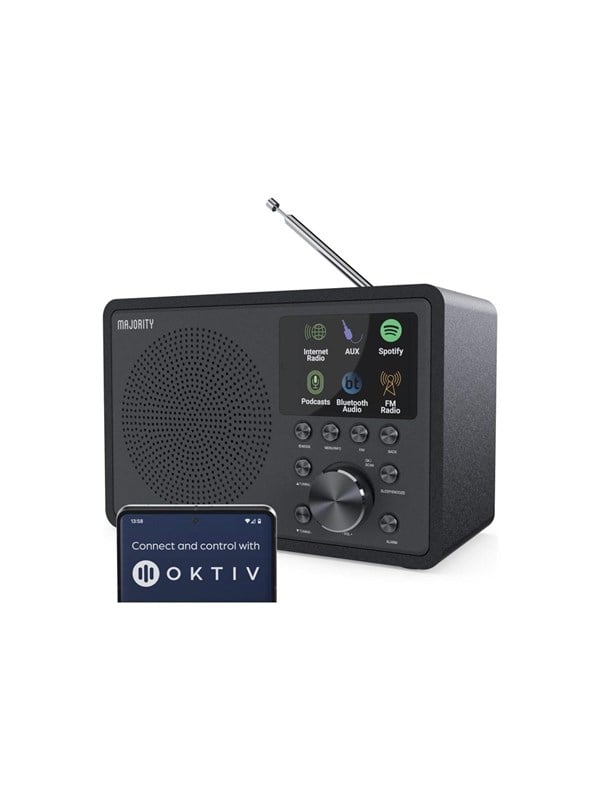 Majority Touro Bluetooth Internet + DAB+ RadioBlue - DAB+ radio - Sort