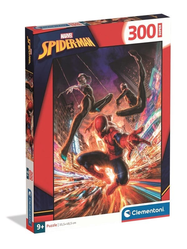 Clementoni - Spider-man Puzzle - 300 Brikker - Super Puslespil