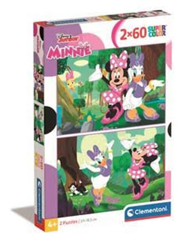Disney Puslespil - Minnie Mouse - 2x60 Brikker - Clementoni