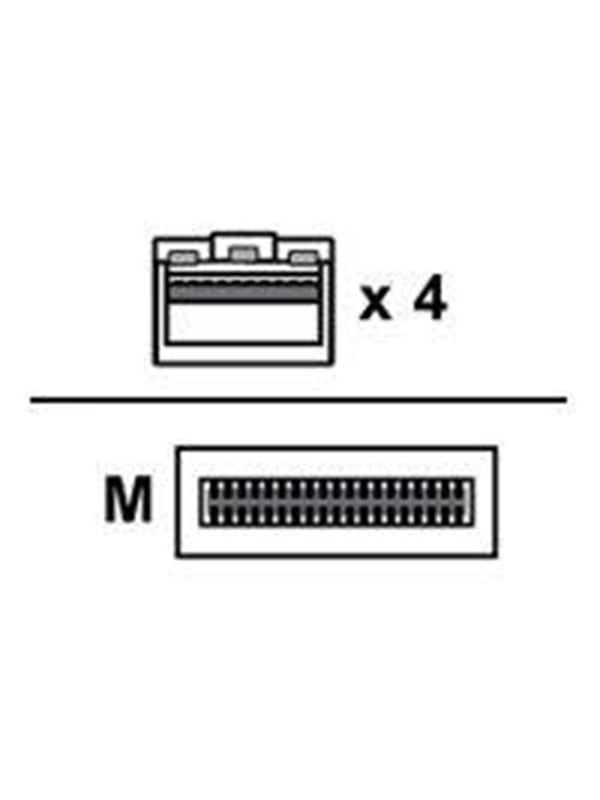 Arista Networks Arista 100GBase-CU direct attach cable - 1 m - Sort