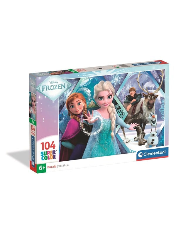 Frost Puslespil - Disney - Super Color - 104 Brikker - Clementoni