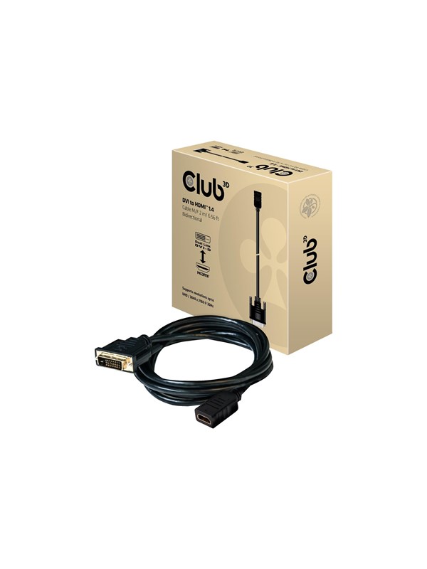 Club 3D CAC-1211 - adapter cable - HDMI / DVI - 2 m