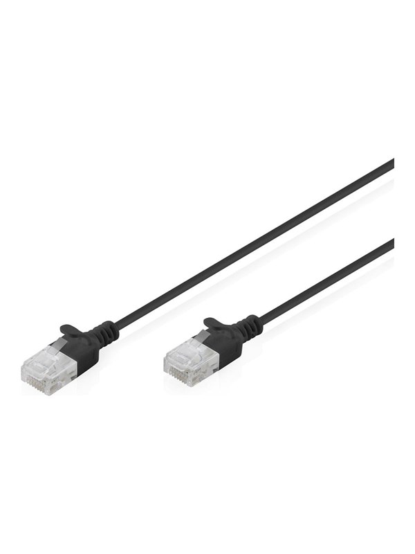 DIGITUS patch cable - 1.5 m - black - Sort