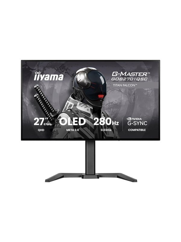 27" iiyama G-MASTER Titan Falcon GOB2701QSC-B1 - OLED monitor - QHD - 27" - HDR