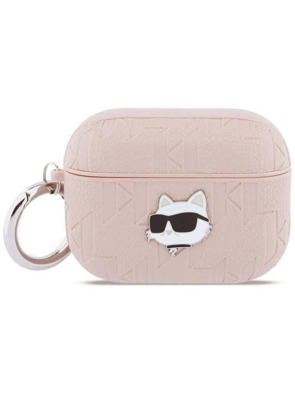 Karl Lagerfeld Monogram Choupette Head Case for AirPods Pro 3 - Pink