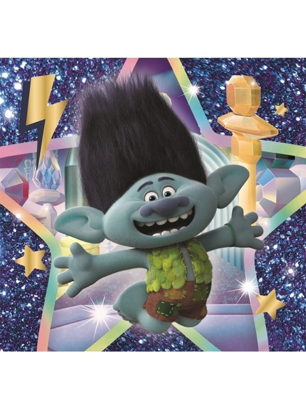 Trolls Puslespil - Trolls 3 Band Together - 3x48 Brikker - Clementoni