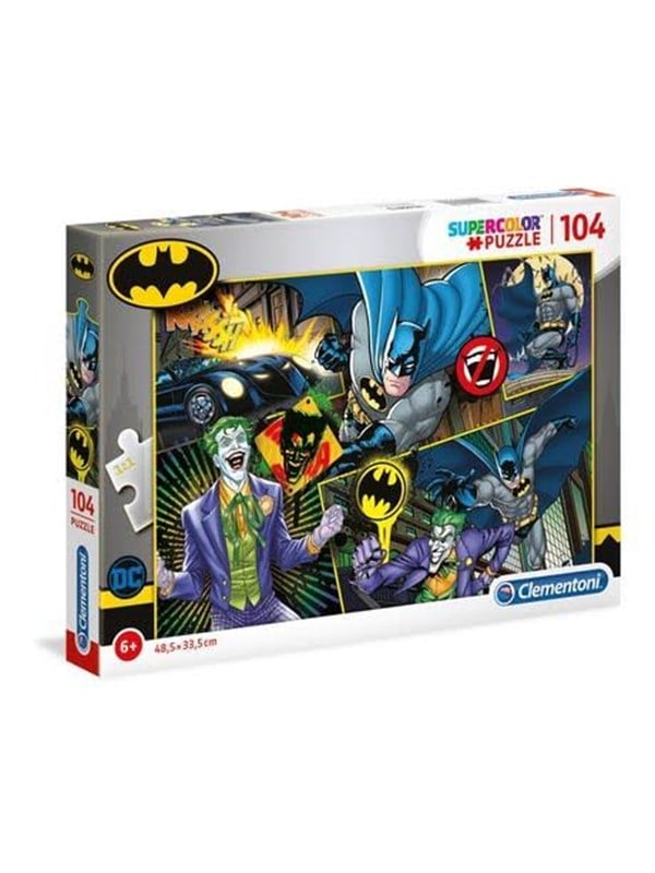 Batman Puslespil - Super Color - 104 Brikker - Clementoni