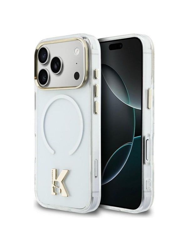 Karl Lagerfeld IML K Head Logo MagSafe Case for iPhone 17 Pro - Clear