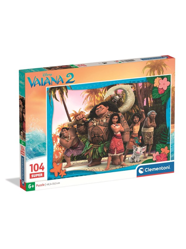Disney Puslespil - Vaiana 2 - Super - 104 Brikker - Clementoni