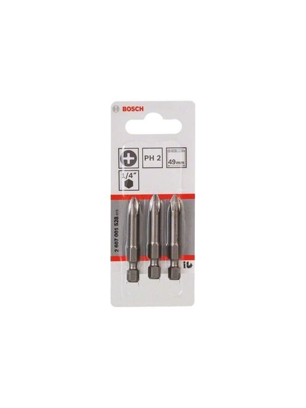 Bosch Bit Ph 2 L:49 Mm 3 Stk - 2607001528