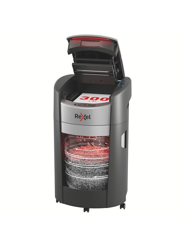 Rexel ShredMax AutoFeed+ 300X makulator P4 krydsmakulering