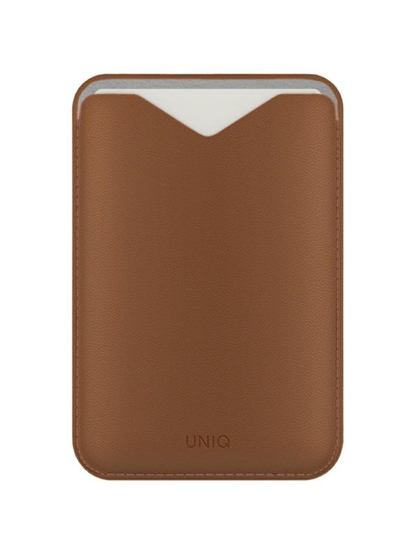 Magnetyczny portfel UNIQ Lyden Evo stojak na telefon caramel